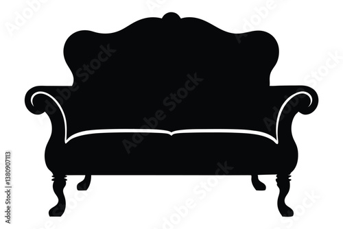 leather armchair isolated on white background