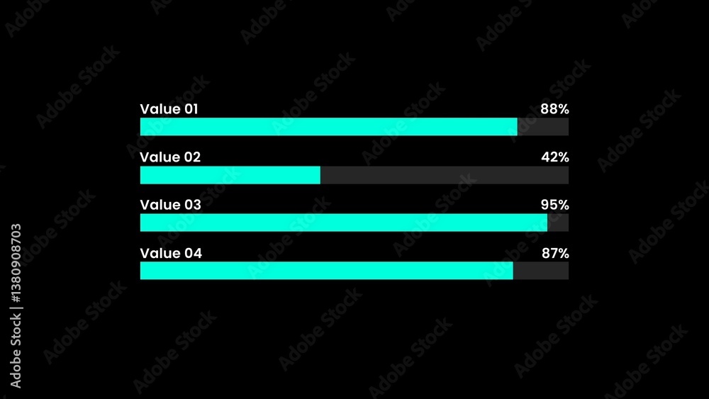 Animated Bar Chart Universal Infographic Stock Template | Adobe Stock