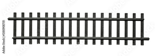 railway tracks isolated on white background
