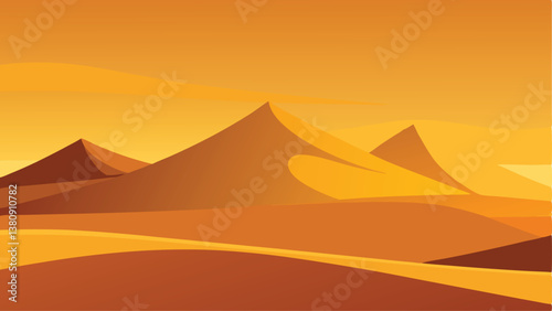 sunset in the desert