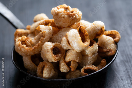 pan of pork rinds