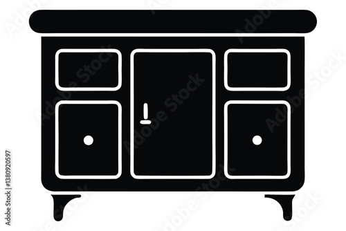 vector illustration of a modern kitchen counter