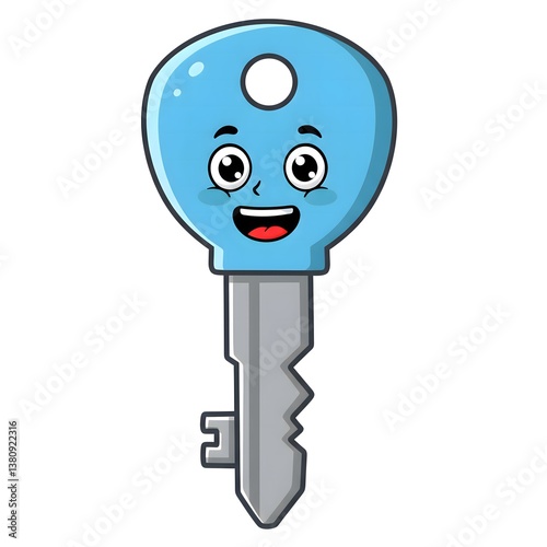 Funny cartoon Key.
