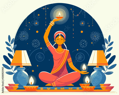 someone is celebrating Diwali