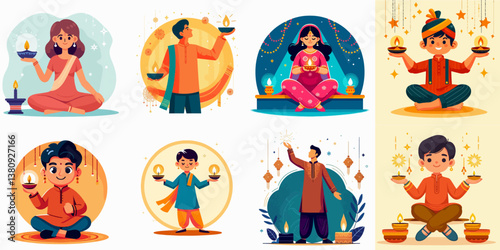 people are celebrating Diwali