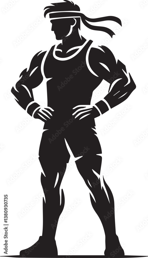 vector illustration of a man, Bodybuilder man silhouette vector, Bodybuilder logo, Bodybuilder vector illustration vector illustration of a man, Bodybuilder man silhouette vector, Bodybuilder logo, Bodybuilder vector illustration