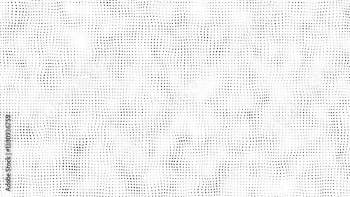 Abstract elegant technology black particles wave on white background seamless loop. Digital server cyber data transferring wave dots blinking. Futuristic digital dot waves AI big data loop backdrop 4K
