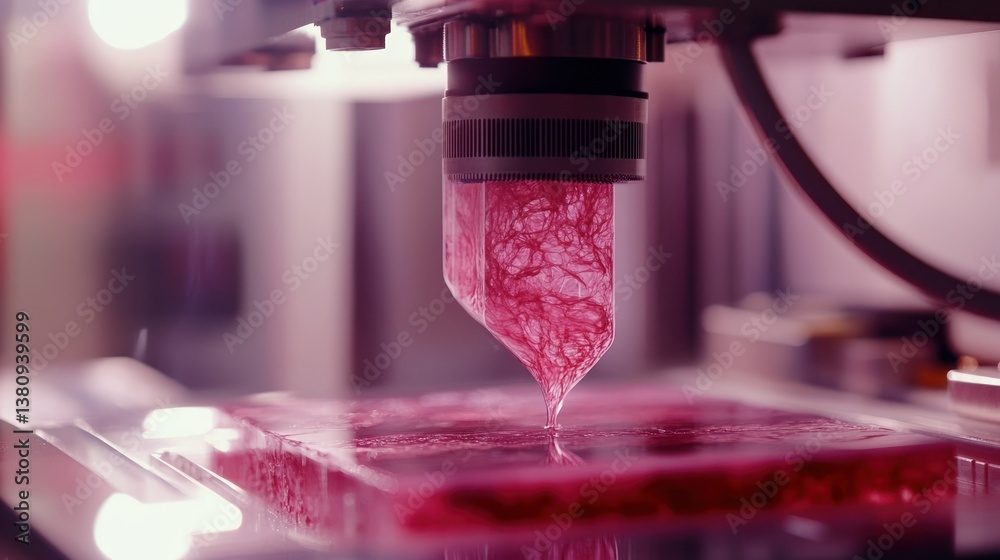 Innovative bioprinting process: a 3D printer creating human tissue for regenerative medicine