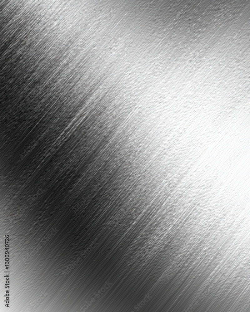 Sleek metallic plain background with reflective silver tones Sleek metallic plain background with reflective silver tones