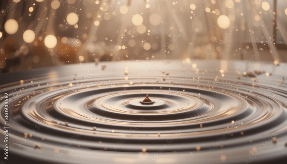 Fototapeta premium Captivating water droplet impact indoor setting close-up photography dynamic environment artistic viewpoint fluid motion concept
