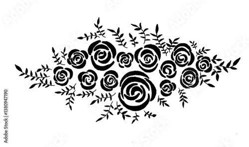 tribal tattoo design element black