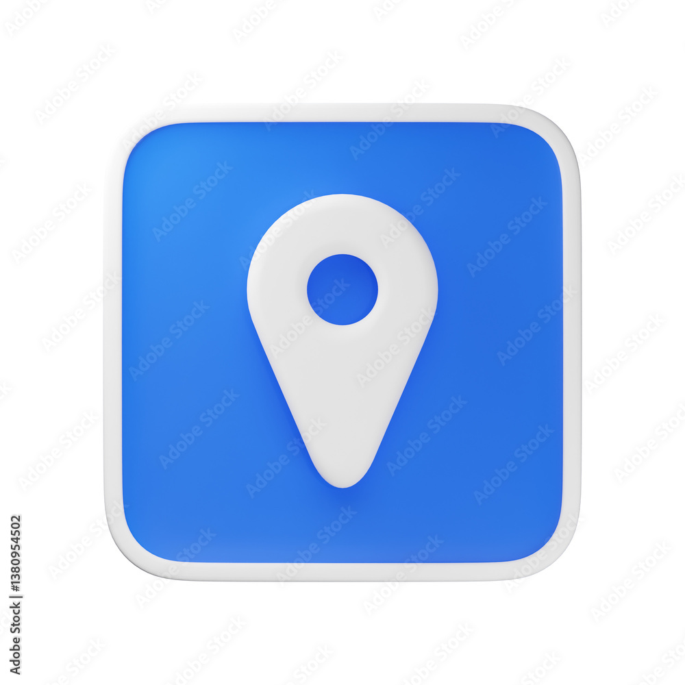 3d location pin map icon 3d location pin map icon