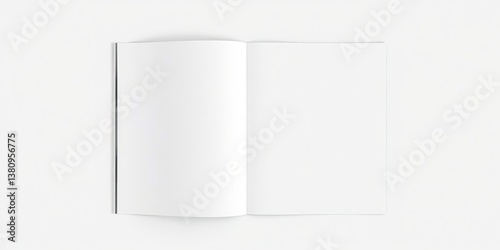 8.5x11 Magazine Mockup - Blank Right Side Design