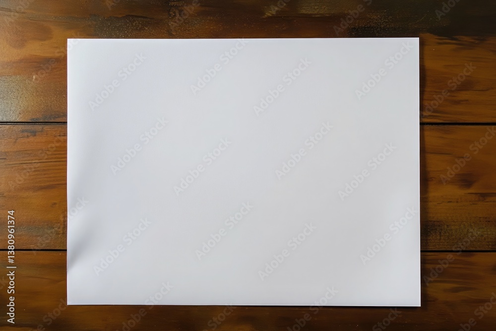 A plain white mat. A plain white mat.