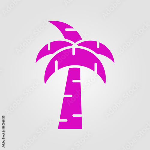 Palm Tree trendy artwork stunning abstract vector illustration colorful valuable design