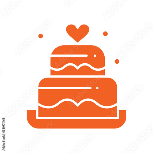 Cake trendy artwork stunning abstract vector illustration colorful valuable design