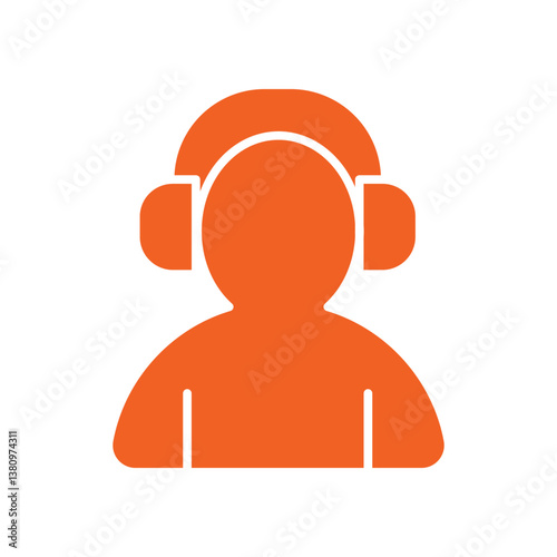 Headphone trendy artwork stunning abstract vector illustration colorful valuable design