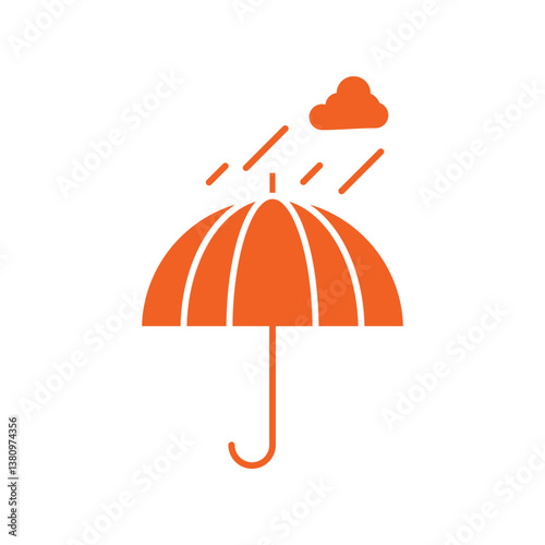 Umbrella trendy artwork stunning abstract vector illustration colorful valuable design