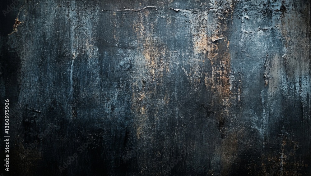 Obraz premium Dark, textured wall backdrop with distressed paint