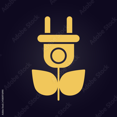 Eco Electricity trendy artwork charming abstract vector illustration colorful valuable design