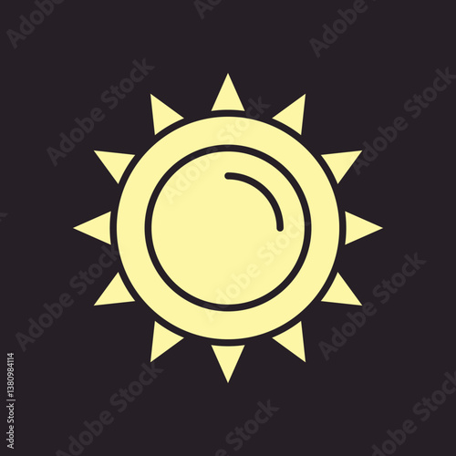 Sun light trendy artwork delightful abstract vector illustration colorful valuable design