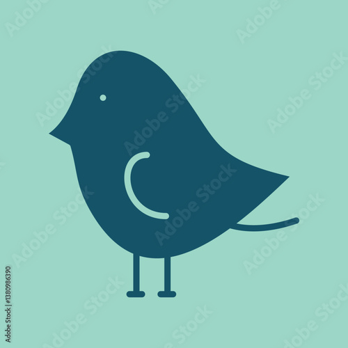 Bird trendy artwork useful abstract vector illustration colorful valuable design