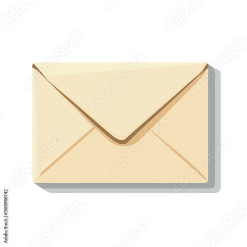 Beige Envelope Illustration