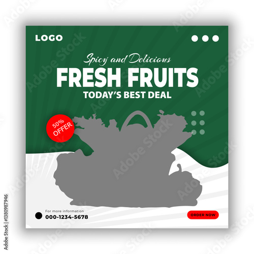 fresh fruits design.
