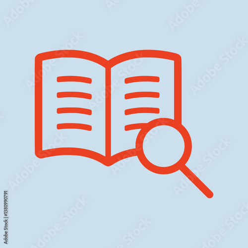 Magnifier glass trendy artwork applicable abstract vector illustration colorful valuable design