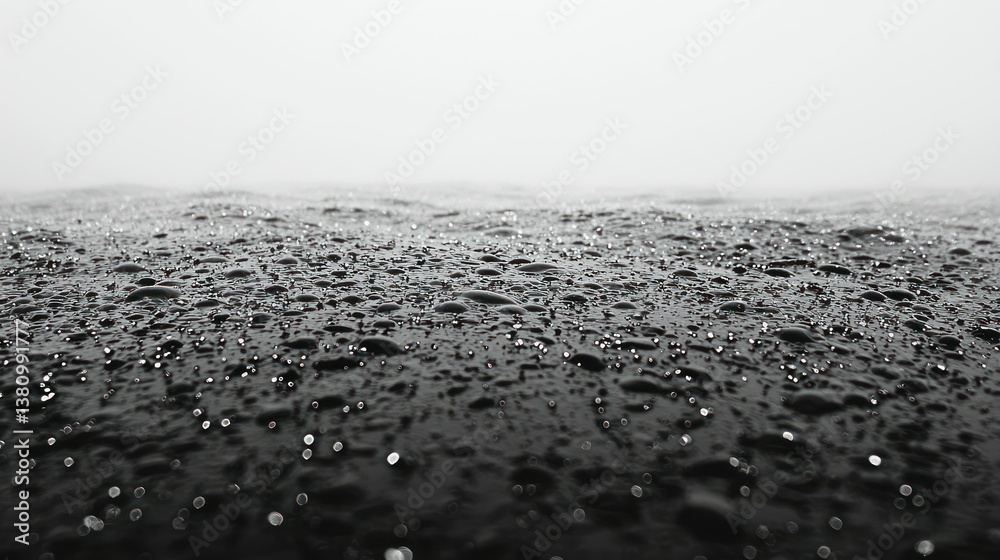 Monochromatic Water Droplets Landscape Monochromatic Water Droplets Landscape