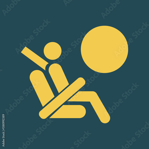 Airbag trendy artwork practical abstract vector illustration colorful valuable design