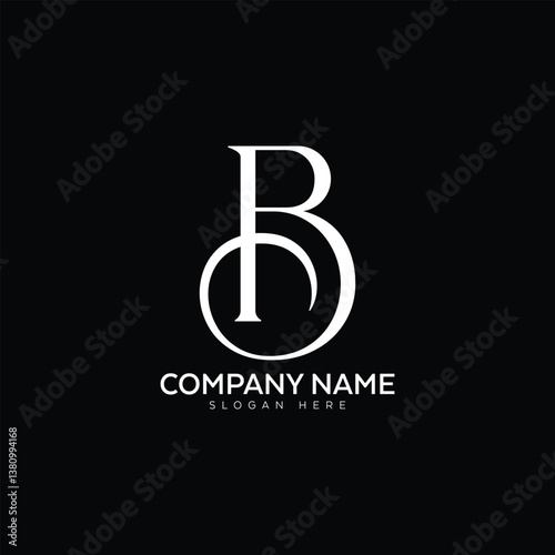 Letter B simple Logo vector Template. Luxury letter B design