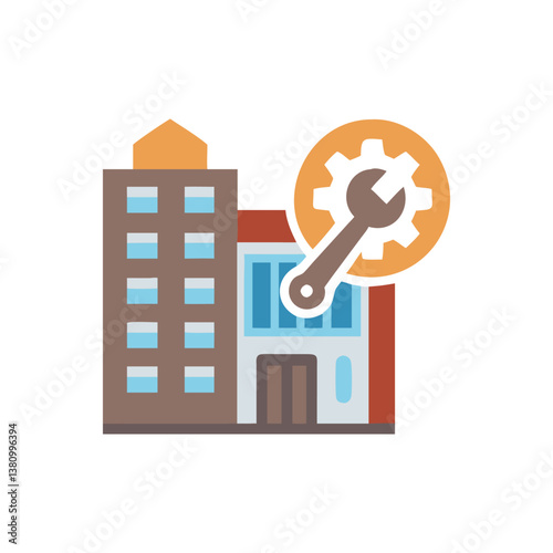  Building Maintenance Icon for Facility Management