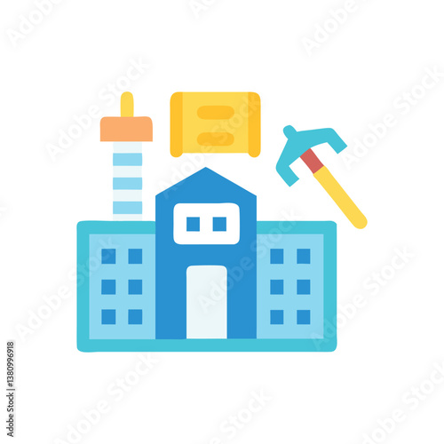  Building Renovation Icon for Structural Updates