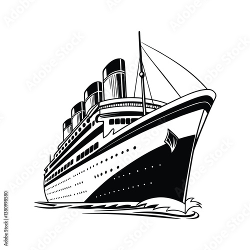 Cruise Ship Silhouette