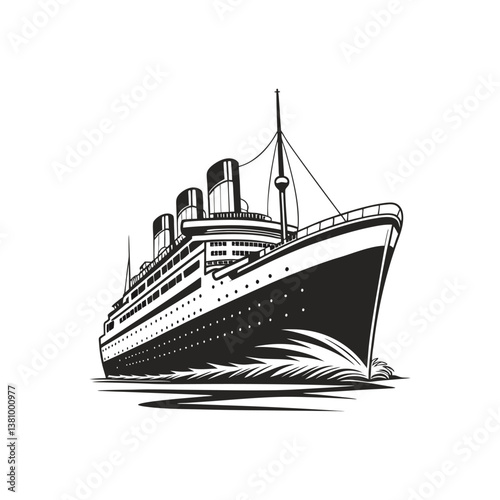 Cruise Ship Silhouette