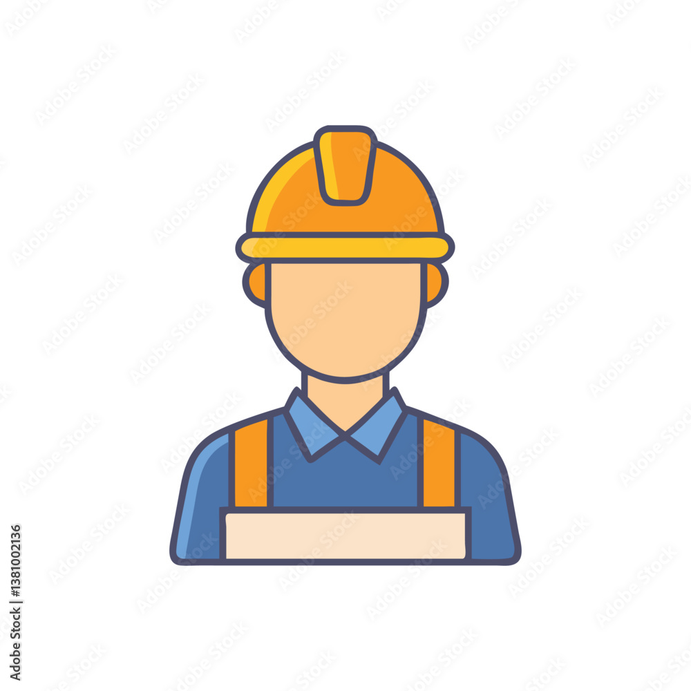  Dynamic Construction Foreman Icon Design