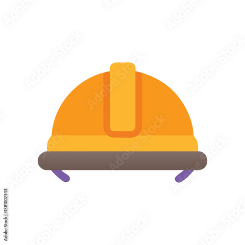  Stylish Construction Helmet Icon Illustration