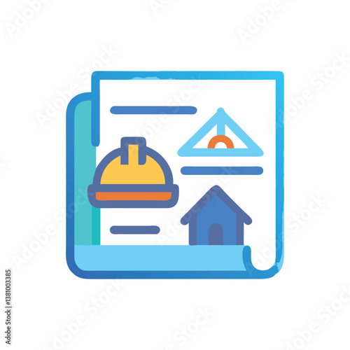  Construction Project Icon for Management