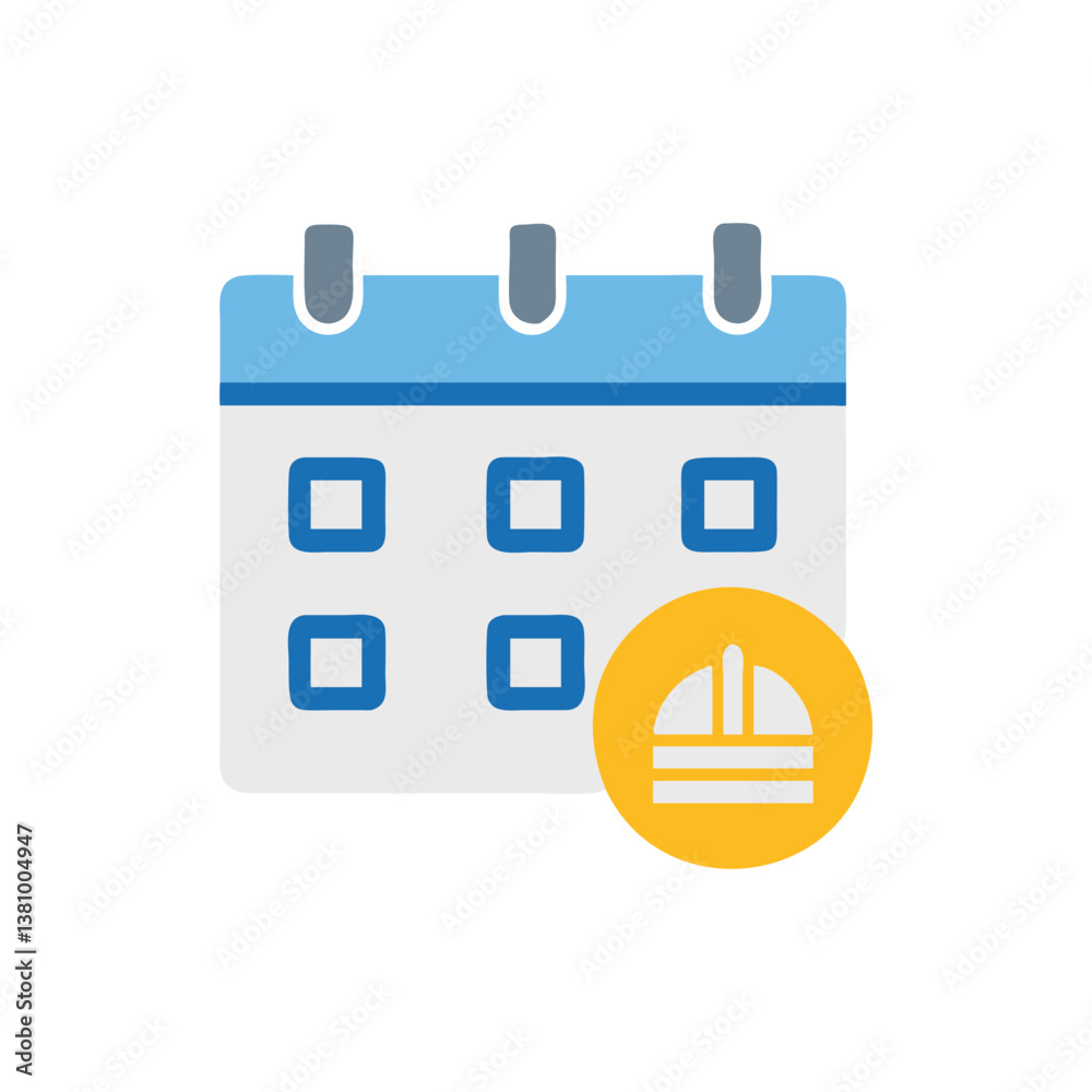 Fototapeta premium Creative Construction Timeline Icon for Designers
