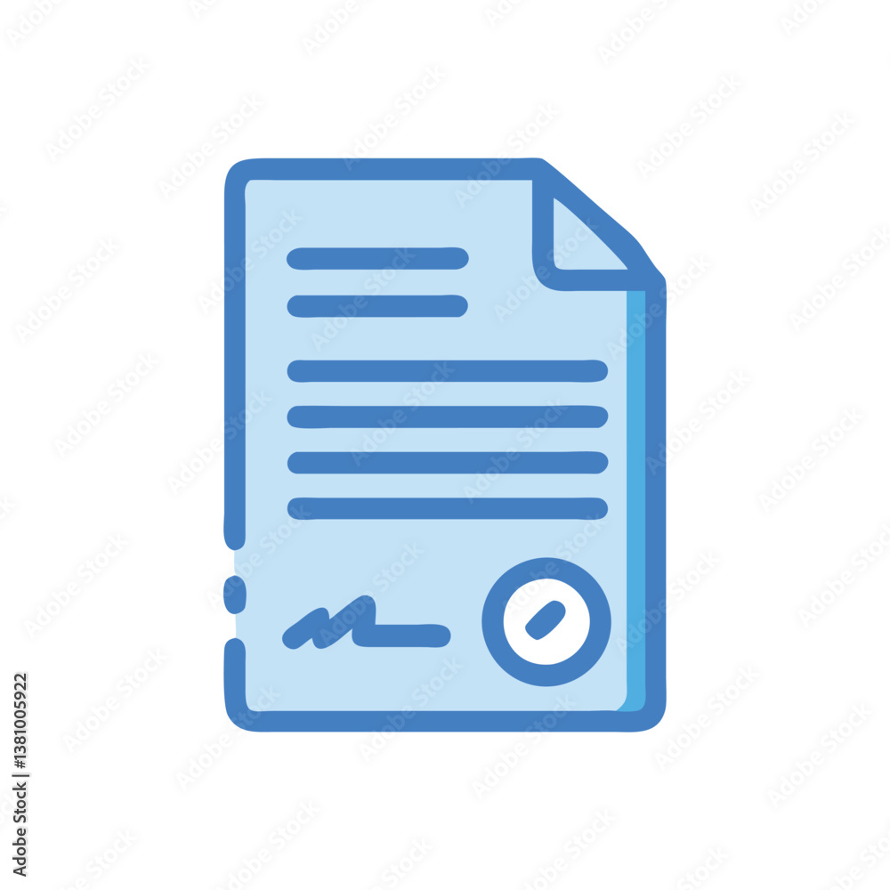 Contract Icon for Real Estate Transactions Contract Icon for Real Estate Transactions