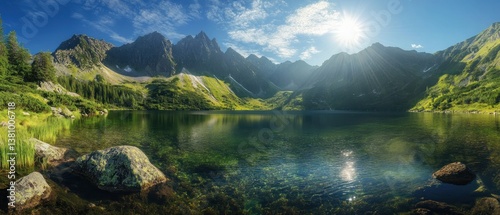 Serene Mountain Lake (1) photo