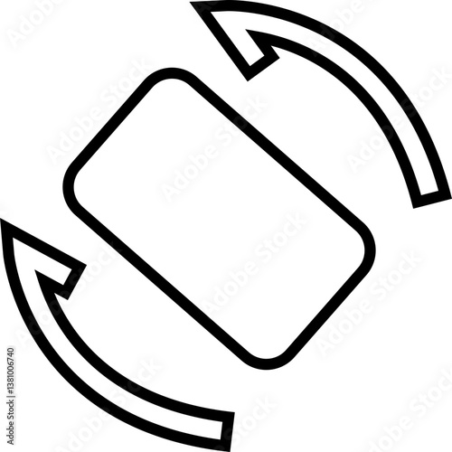 Animation Rotate your Mobile phone motion video web social networks. Turn you Smartphone rotate device screen, Phone flip sign, Smartphone