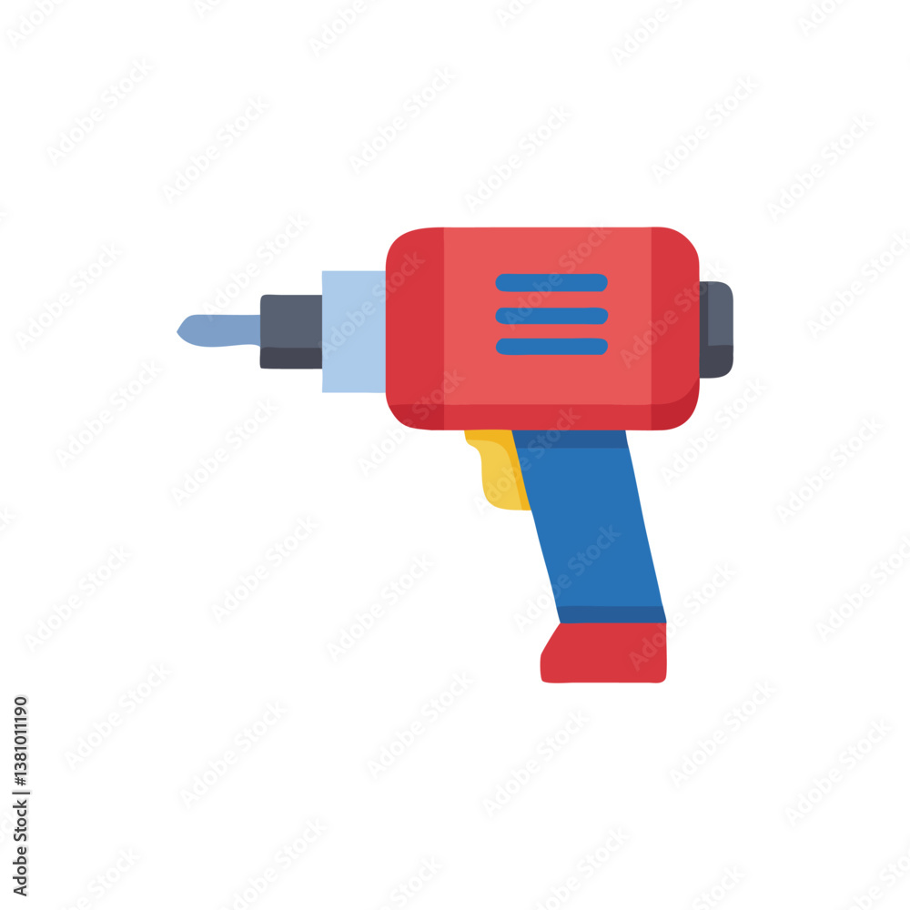Dynamic Handheld Drill Icon Design Dynamic Handheld Drill Icon Design