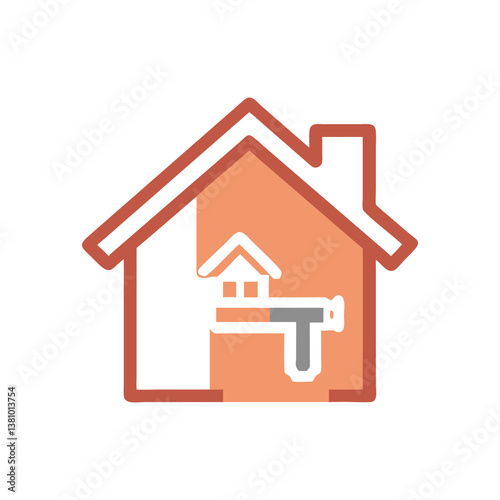  Stylish Home Renovation Icon Illustration