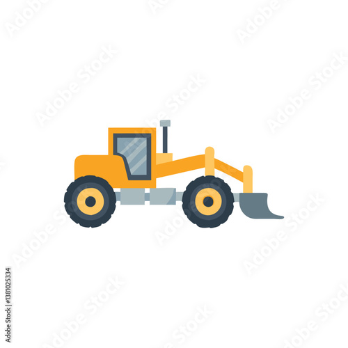  Motor Grader Icon for Road Construction