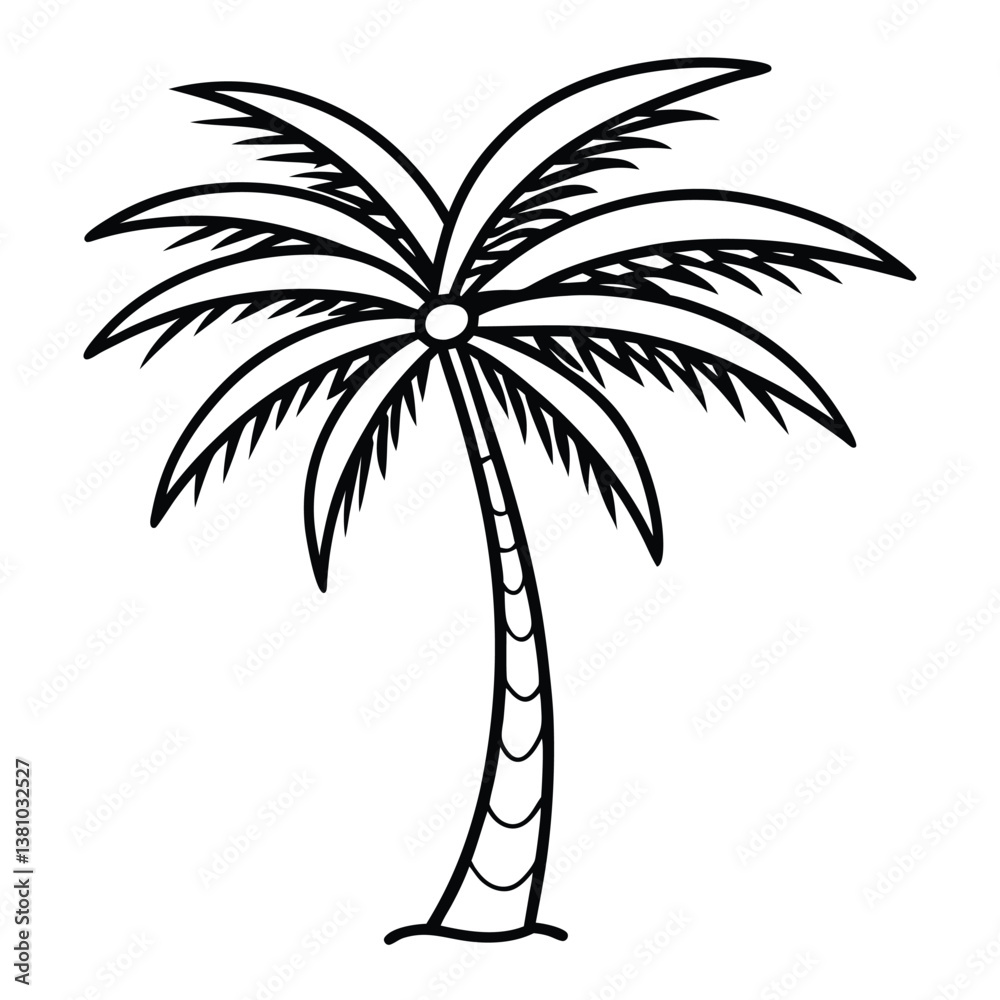 Obraz premium palm tree silhouette