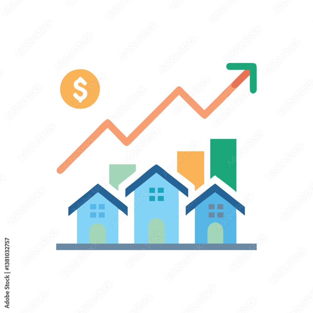 Property Trends Icon for Analysis Property Trends Icon for Analysis