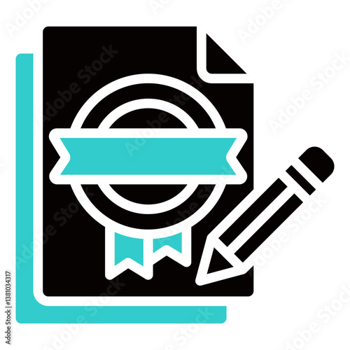 Branding Icon Business Opportunity and Planning Management Glyph Dual Tone Design Vector Concept