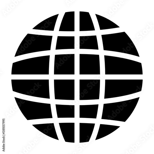 Earth Grid Icon